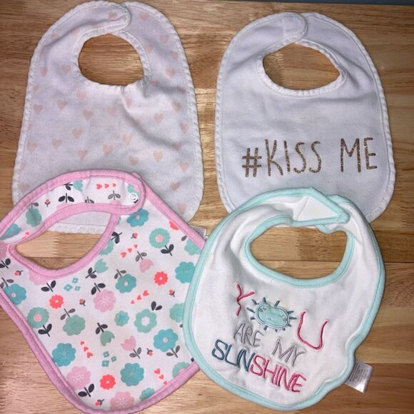 8 Baby Bib Lot, Just Add a Kid, Nuby Easy Clean Bib, Beefeater, Toddler Girl Boy - Picture 6 of 9